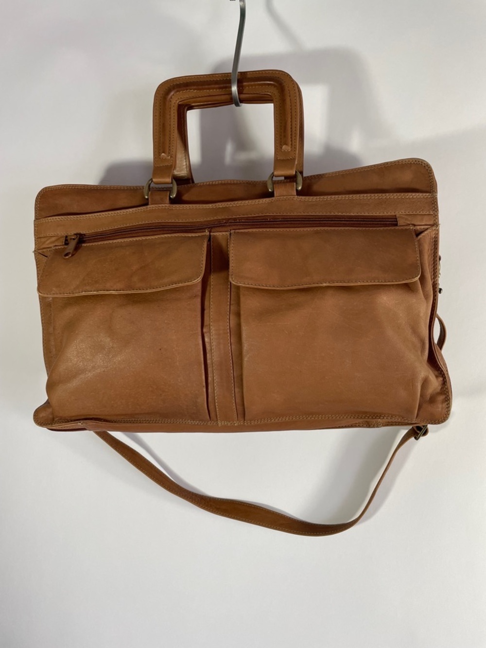 Derek Alexander “Dali” Soft Leather Briefcase Messenger Bag